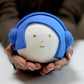 Blue Tunes Ceramic Doll Sculpture