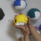 Yellow Tunes Ceramic Doll Sculpture